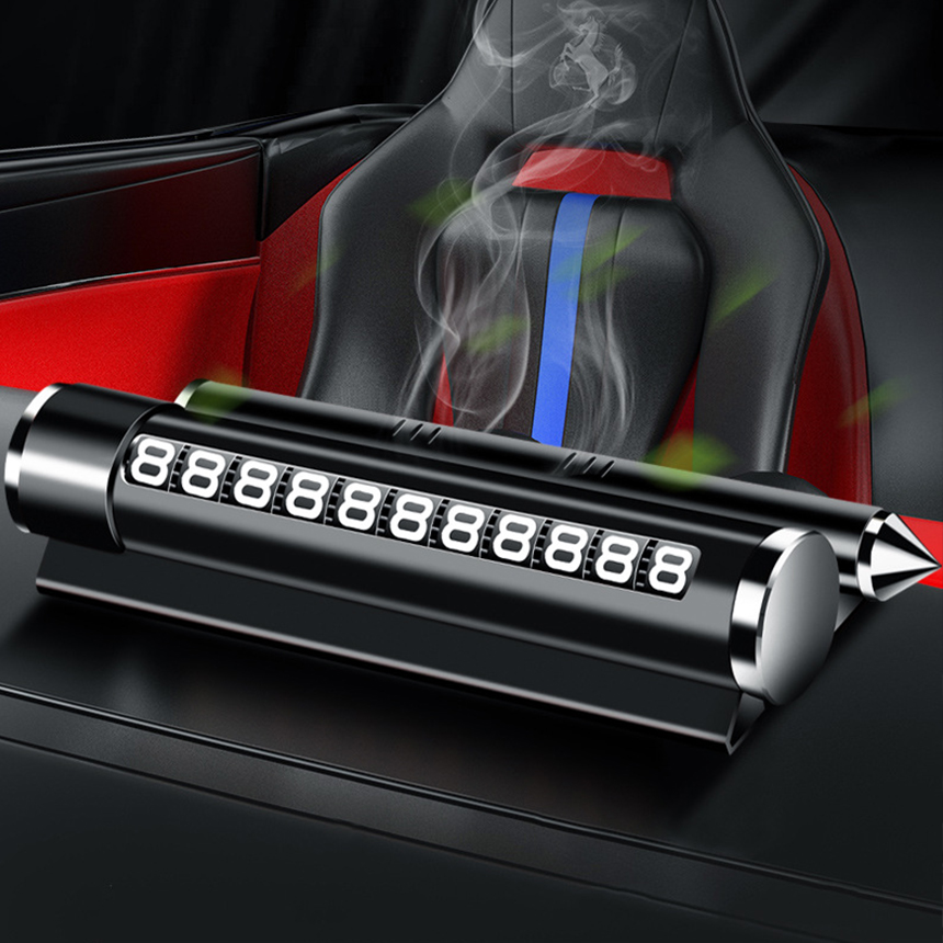 Hộp ghi số điện thoại, kiêm búa thoát hiểm và kèm sáp thơm