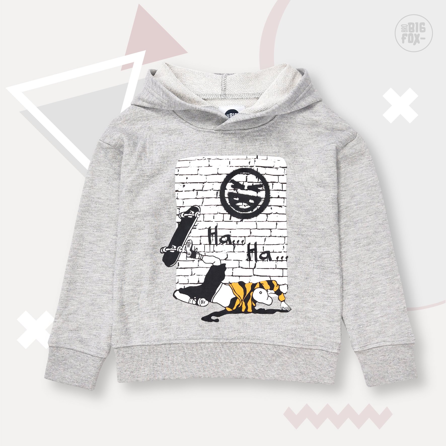 Áo khoác bé trai BIGFOX - MISS MEOW thu đông, áo nỉ cho bé dài tay có mũ hoodie size đại haha 23-40 kg