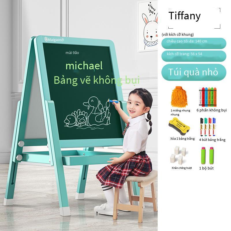 Phong cách mới nhất dành cho trẻ em bảng đen nhỏ hộ gia đình loại bảng vẽ không bụi dành cho trẻ em bảng vẽ graffiti bé có thể xóa được giá vẽ bảng viết từ tính