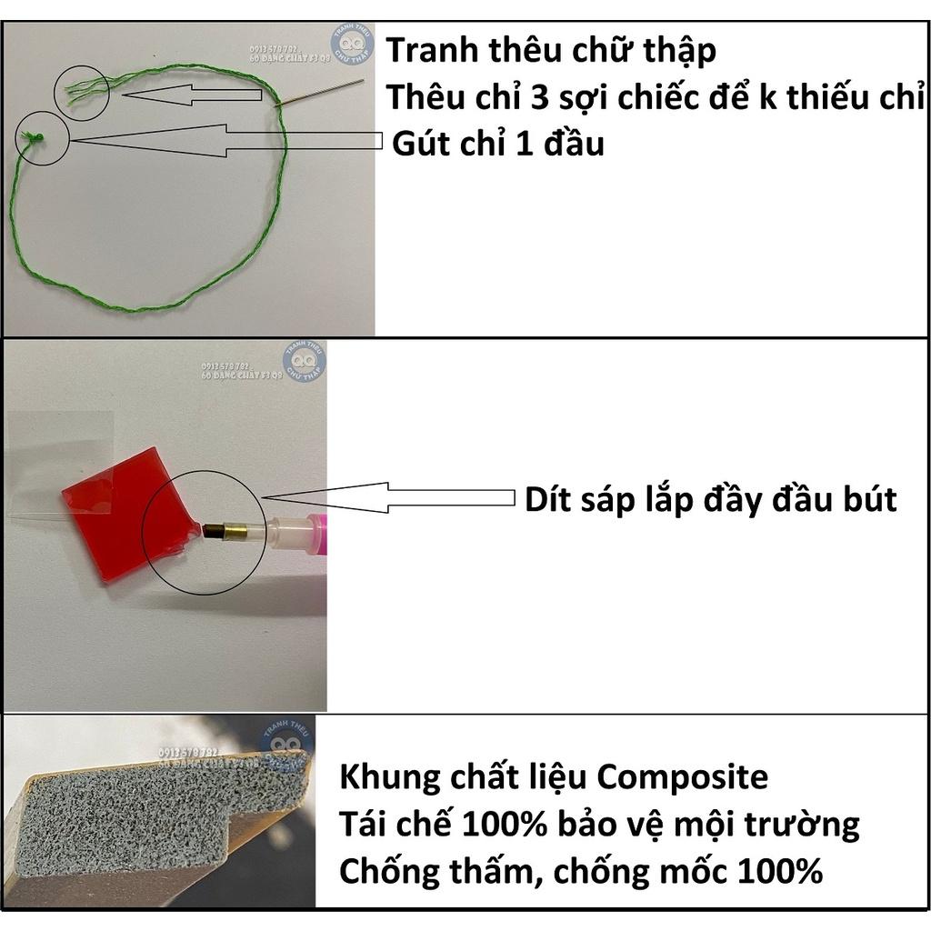 84x59cm TRANH THÊU PHONG CẢNH NGÔI NHÀ HẠNH PHÚC CHƯA LÀM A552 21878