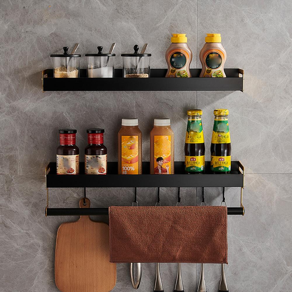 Đựng Gia Vị Nhà Bếp Bình Tủ Kệ Nhà Tắm Dán Tường Kệ Để Dầu Gội Có Giá Để Đồ Kèm Khăn Giá Đỡ Móc Phụ Kiện Phòng Tắm