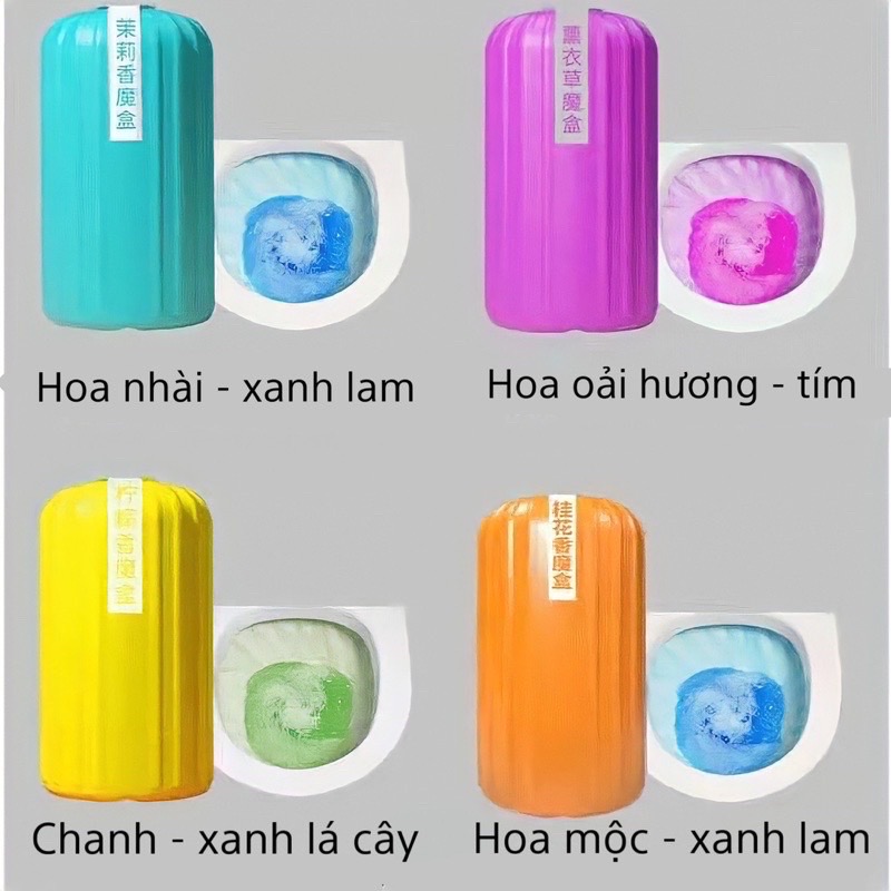 Lọ thả bồn cầu diệt khuẩn tẩy rửa toilet, trụ thả bồn cầu diệt khuẩn khử mùi, tẩy rửa nhà vệ sinh