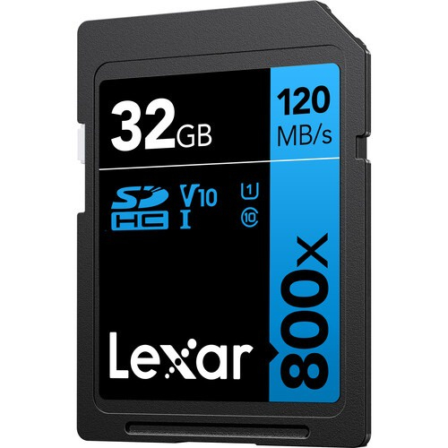 Thẻ nhớ máy ảnh/ máy quay phim Lexar 32GB/ 64GB 800x UHS-I SDHC V10, tốc độ đọc 120MB/s - HÀNG CHÍNH HÃNG