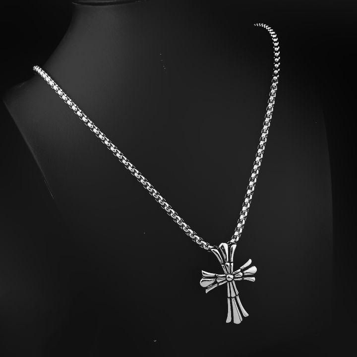 Dây chuyền thánh giá Chrome heart ver2 MDC068 Không đen không gỉ sét