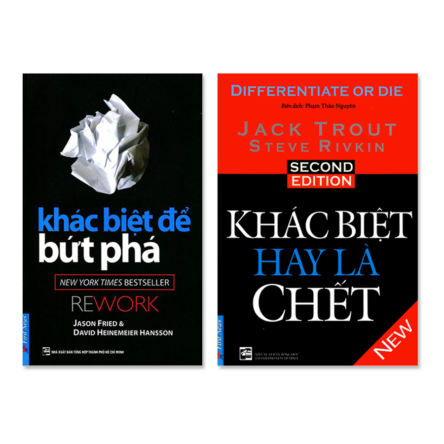 Bộ sách Khác Biệt Để Bứt Phá + Khác Biệt Hay Là Chết