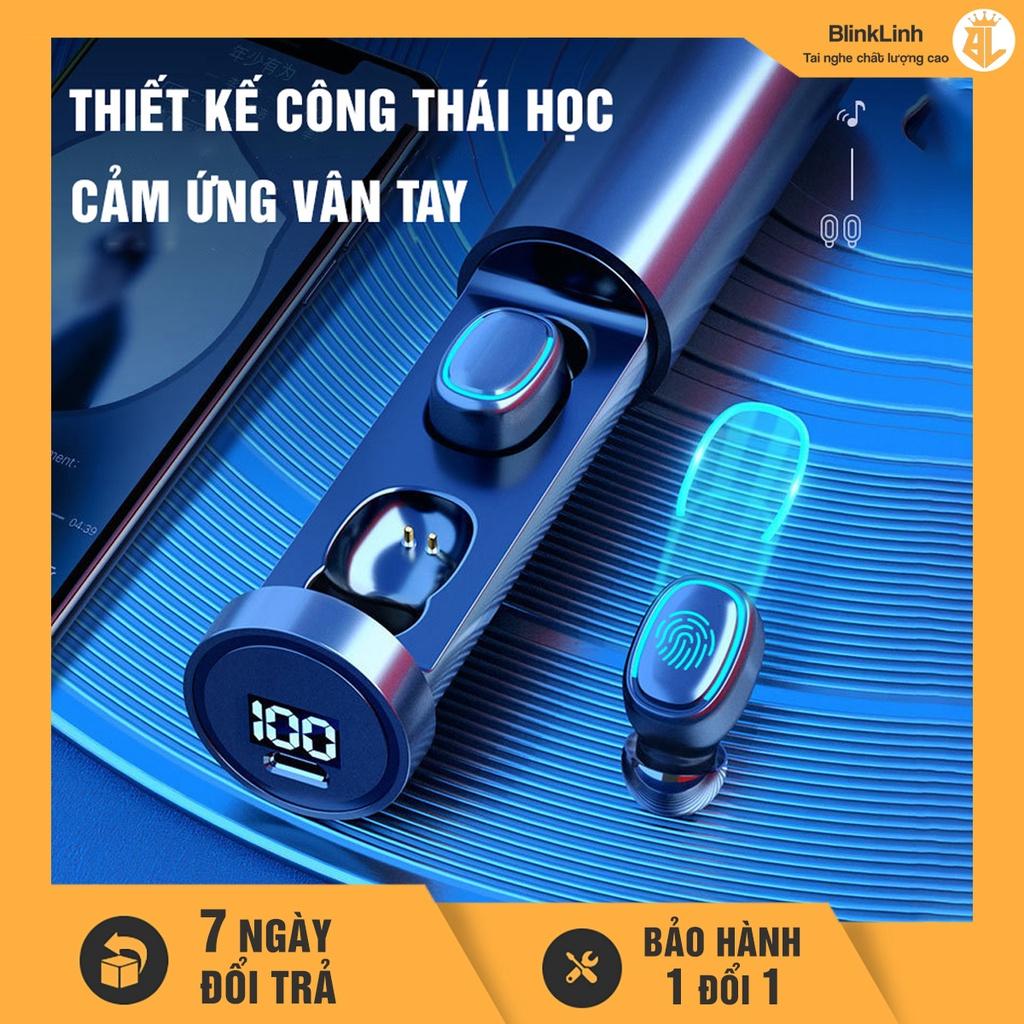 Tai nghe bluetooth trụ tròn TWS pro, Bản Quốc tế cao cấp, Giá rẻ Cảm ứng vân tay, Bass cực mạnh, Âm thanh