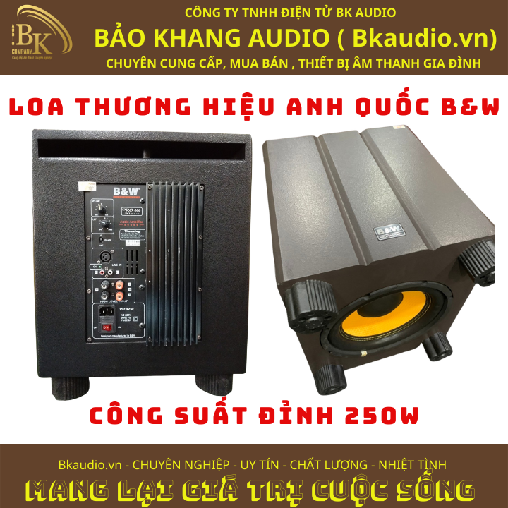 Loa sub SW.Pro888. Loa đến từ thương hiệu B&W . Msp: SPL&A-02