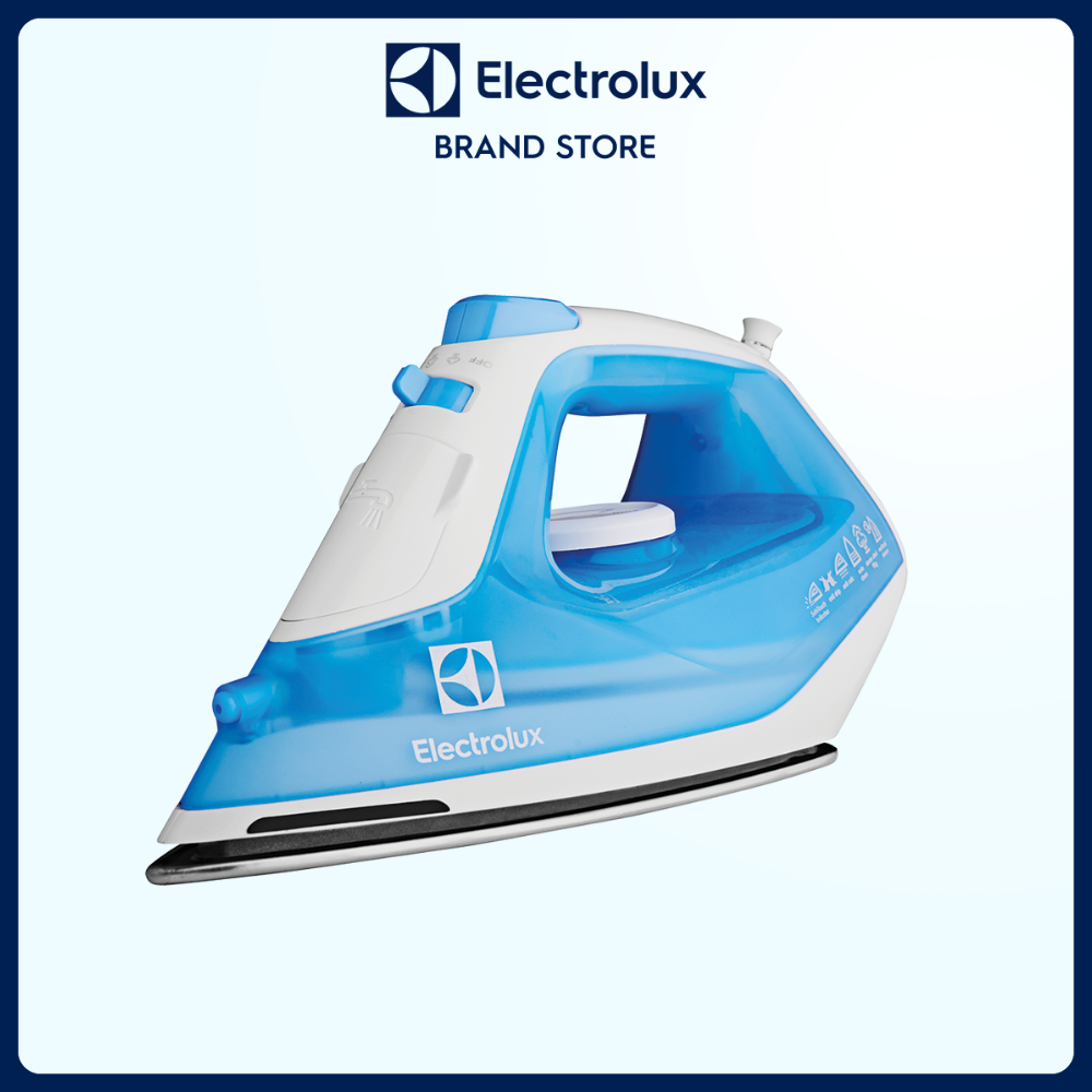 Bàn ủi hơi nước Electrolux EasyLine ESI4017 - Lướt dễ dàng, ủi vượt trội, ủi phẳng khu vực khó khăn nhất, đèn cảnh báo mặt đế nóng