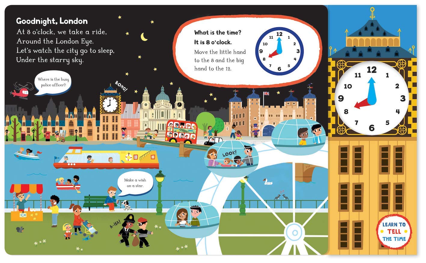 What's The Time In London? : A Tell-the-time Clock Book