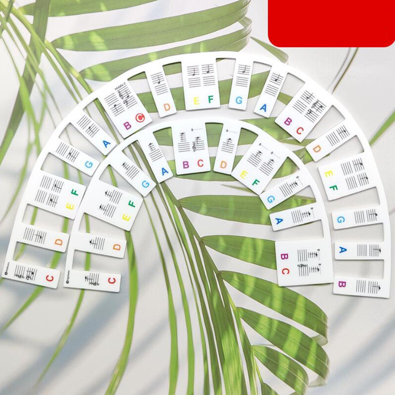 Piano Keyboard Stickers 61 Keys Keyboards Chart Guide for Beginners Kids