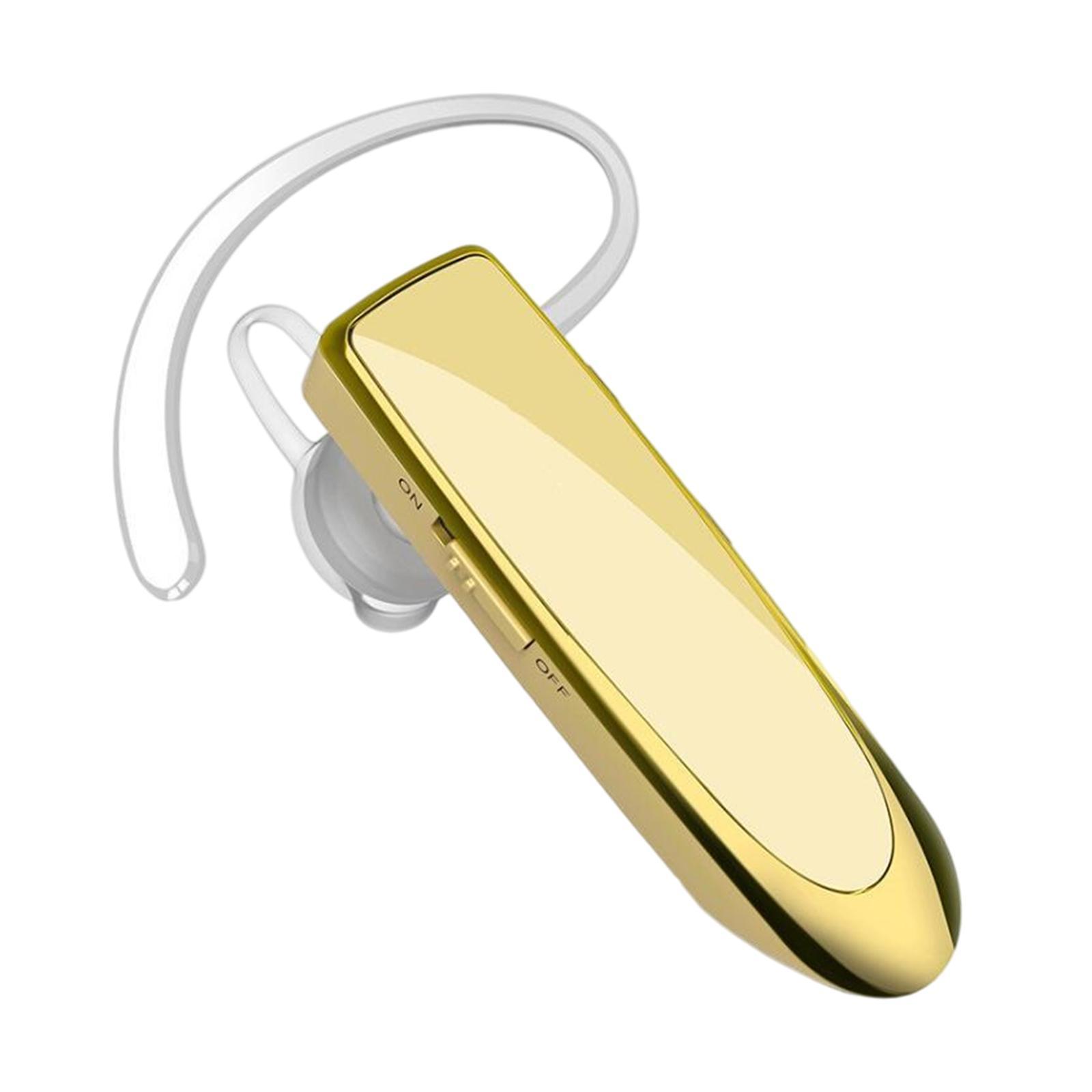 Bluetooth Headset Wireless Earpiece Business Workout Trucker Driving White
