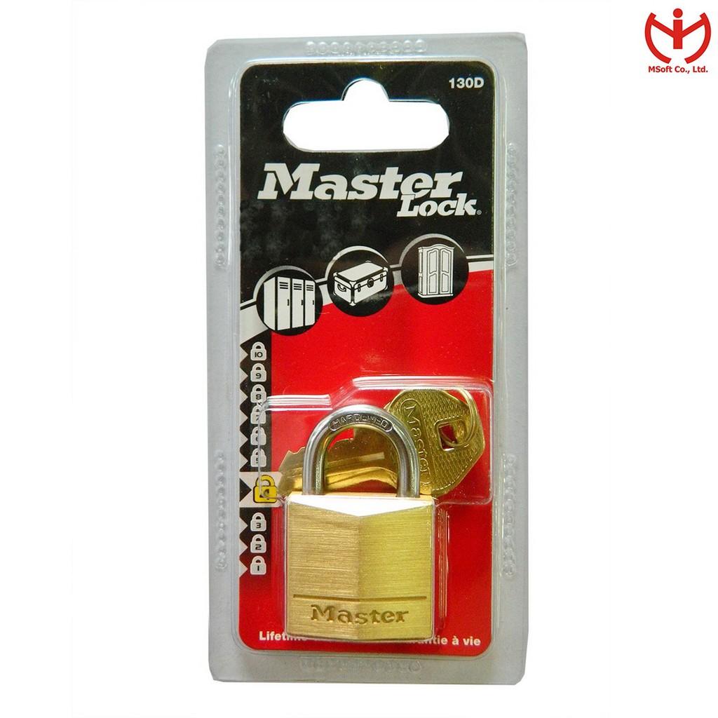 Ổ Khóa Master Lock 130 D thân đồng rộng 30mm 2 chìa răng cưa