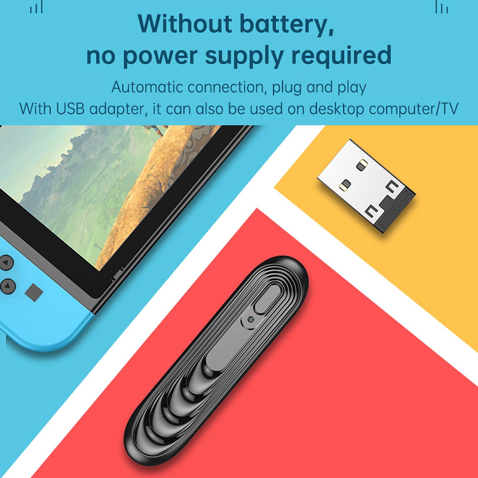 Bộ phát âm thanh Type-C Bluetooth 5.0 không dây với Bộ chuyển đổi USB Tương thích với Máy tính xách tay Switch TV