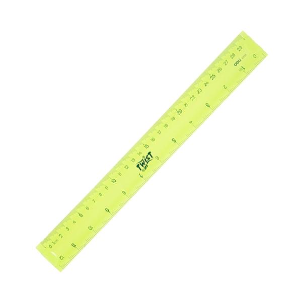 Thước Kẻ Nhựa Dẻo Nhiều Màu - 30cm - Deli