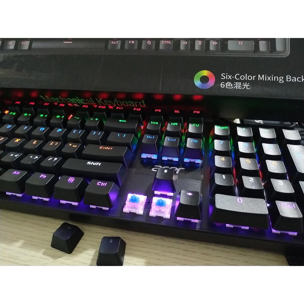 Bàn phím chơi game cơ HJK 900 104 phím RGB LED Back light