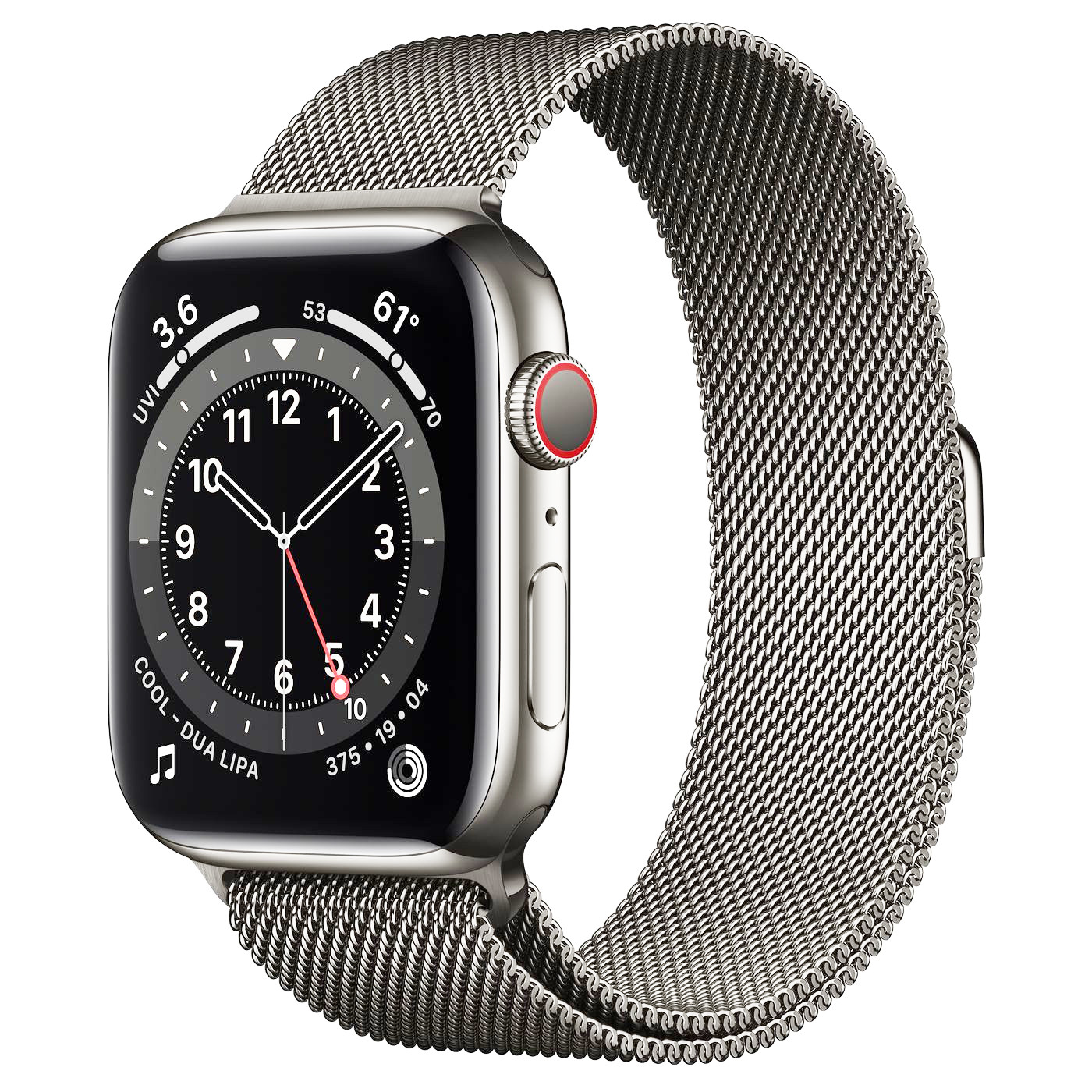 Dây đeo thay thế cho Apple Watch 38mm / 40mm / 42mm / 44mm chất liệu thép không gỉ hiệu Coteetci (ôm sát tay, khối lượng siêu nhẹ, cảm giác thoải mái, màu xám titan) - Hàng nhập khẩu