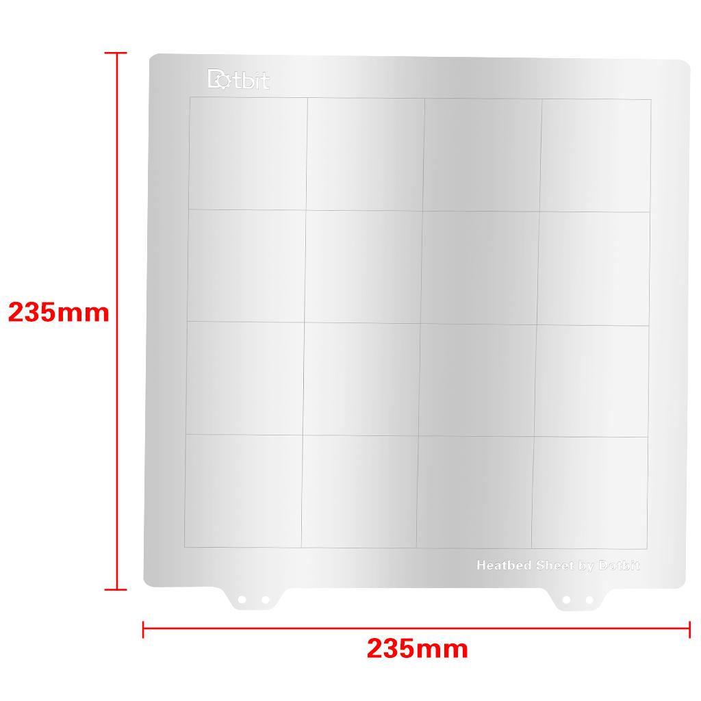 235 Mm 3D Steel Sheet with Sticker for Creality Ender 3 CR 20