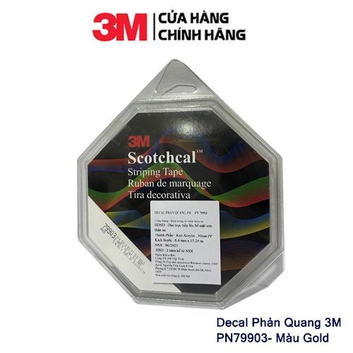 BĂNG KEO DECAL CHẠY CHỈ TRANG TRÍ XE PHẢN QUẢNG 3M SCOTCHCAL STRIPPING TAPE 6.4MM X 15.24M - 3M Long Vu