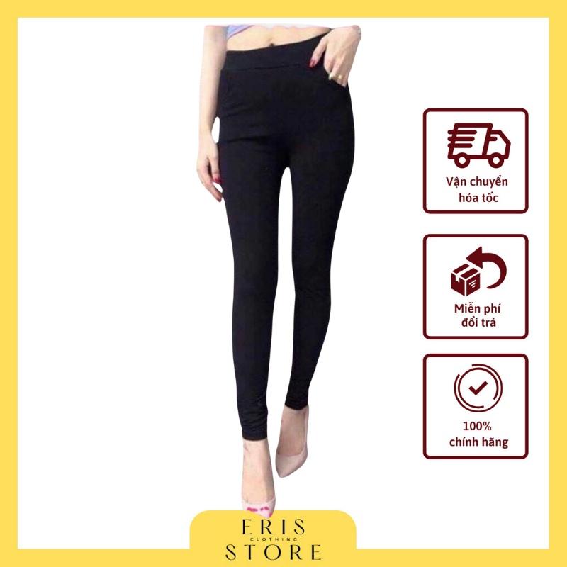 Quần legging nữ ERIS cạp cao form ôm dài mặc tôn dáng, tập gym