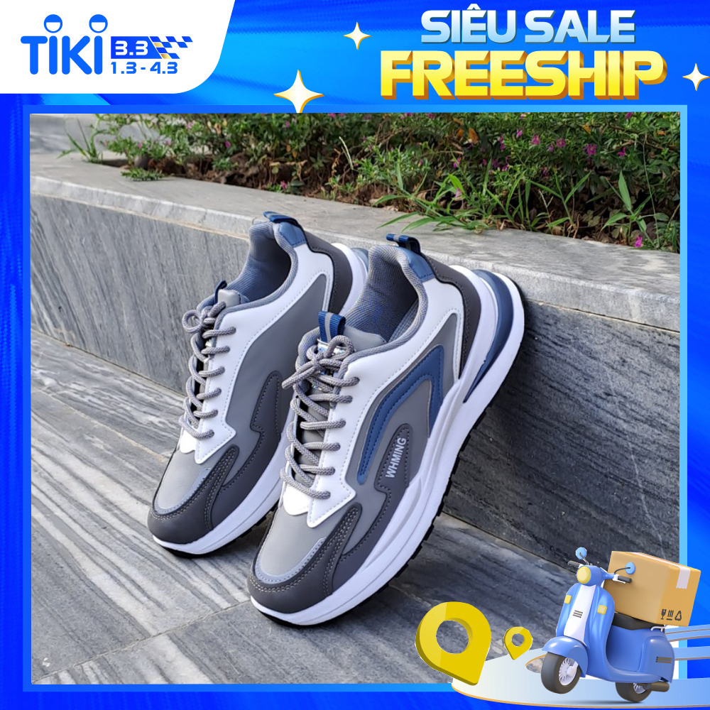 Giày Thể Thao Nam thời trang Bốn Mùa Sản Xuất Tại Cty WHMING- Hàng Chất Lượng Cao giày Sneaker nam tính da mềm nổi bật năng động