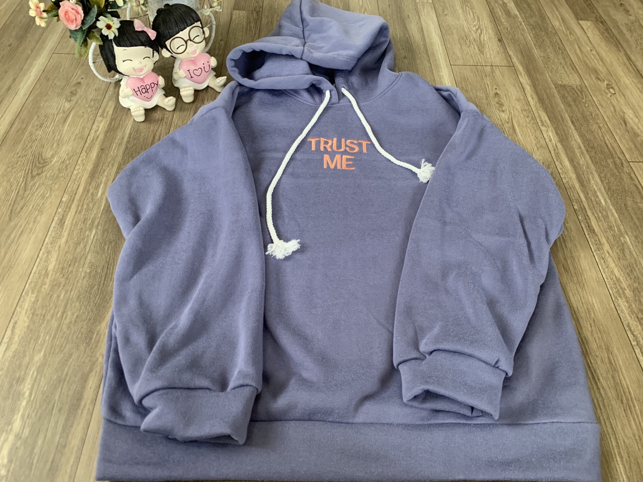 Áo khoác Hoodies nữ vải nỉ bông mềm ấm Freesize Thời trang Hot Trend Kita Unisex - TRUST ME