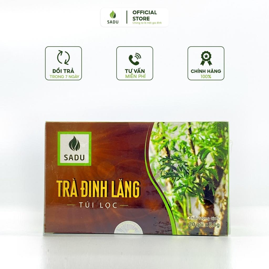 Trà đinh lăng sadu giúp ngủ sâu giấc, tăng cường sức đề kháng hộp 20 gói x 2,5g