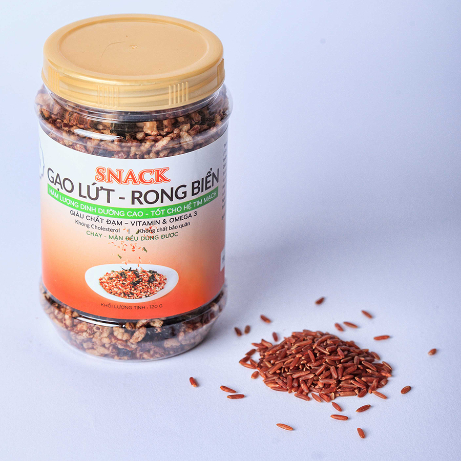 Gạo Lứt Hoa Sen Rong Biển 120G