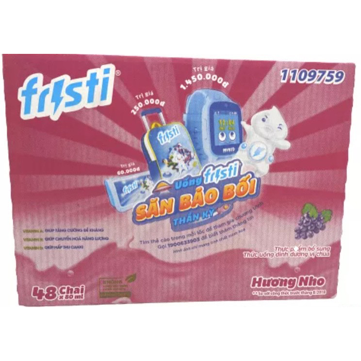 Thùng Fristi Hương Nho 48x80ml