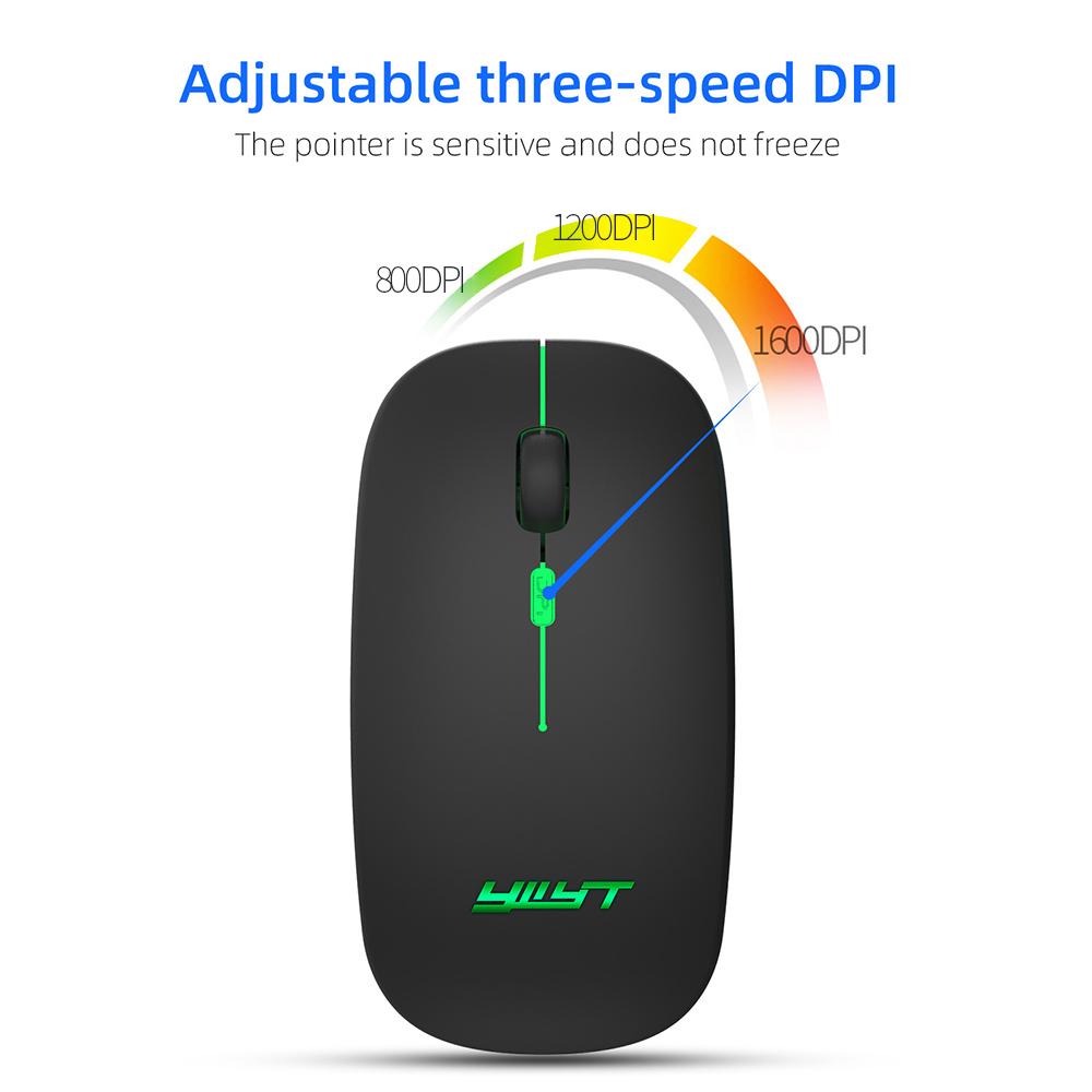Chuột không dây YWYT G852 BT5.1 2.4G Chế độ kép Di động Mute 1600DPI