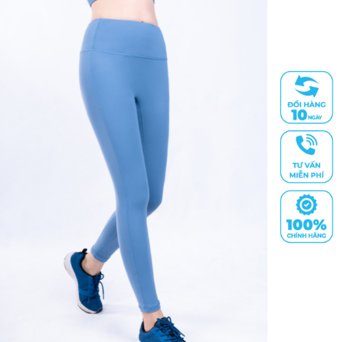 Quần Legging Livan Sport Fitme Plus Màu Xanh Đá Tập Gym Yoga Cạp Cao Tôn Dáng