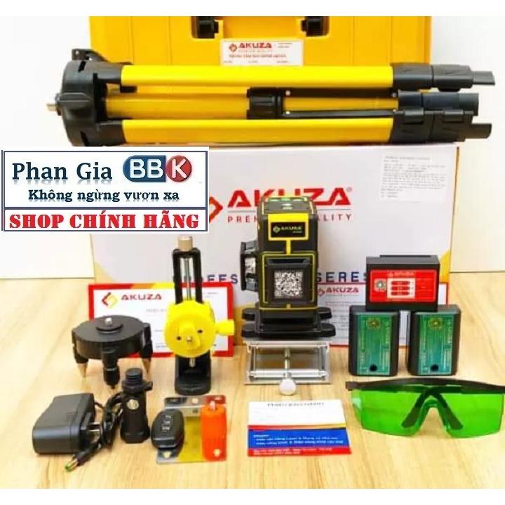 [chính hãƞg] Máy Cân Bằng Laze Xanh 12 Tia Siêu Sáng AKUZA - Máy cân mực chính hãƞg, Bảo Hành 1 Năm