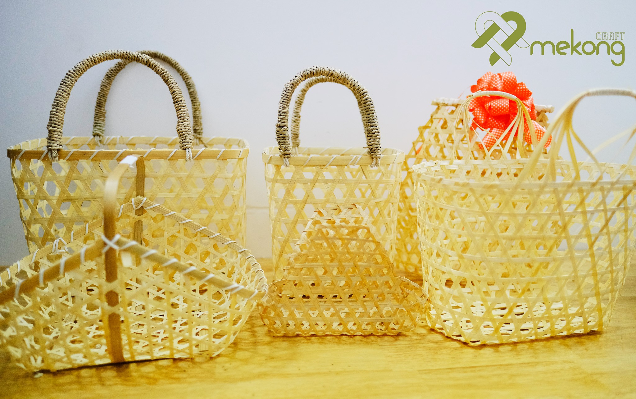 Giỏ Tre Chùm Gói Quà Tặng Nhỏ