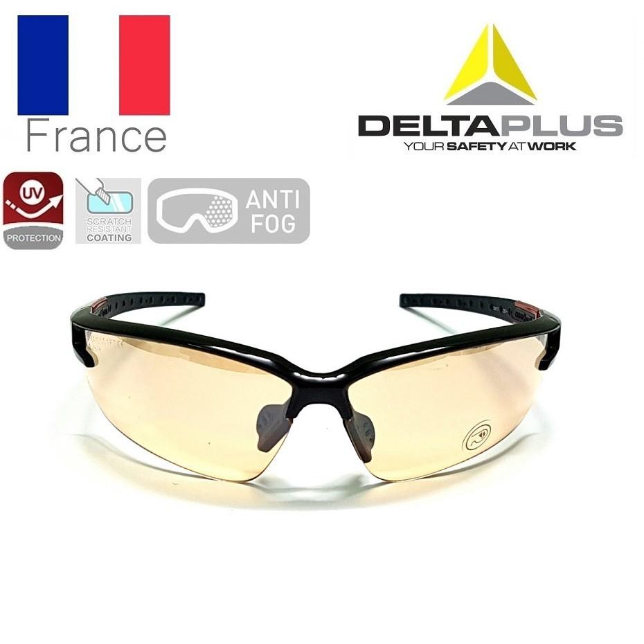 Kính bảo hộ lao động Deltaplus Fuji2 - Mắt kính chống bụi, chống trầy xước, đọng sương - Chống tia cực tím