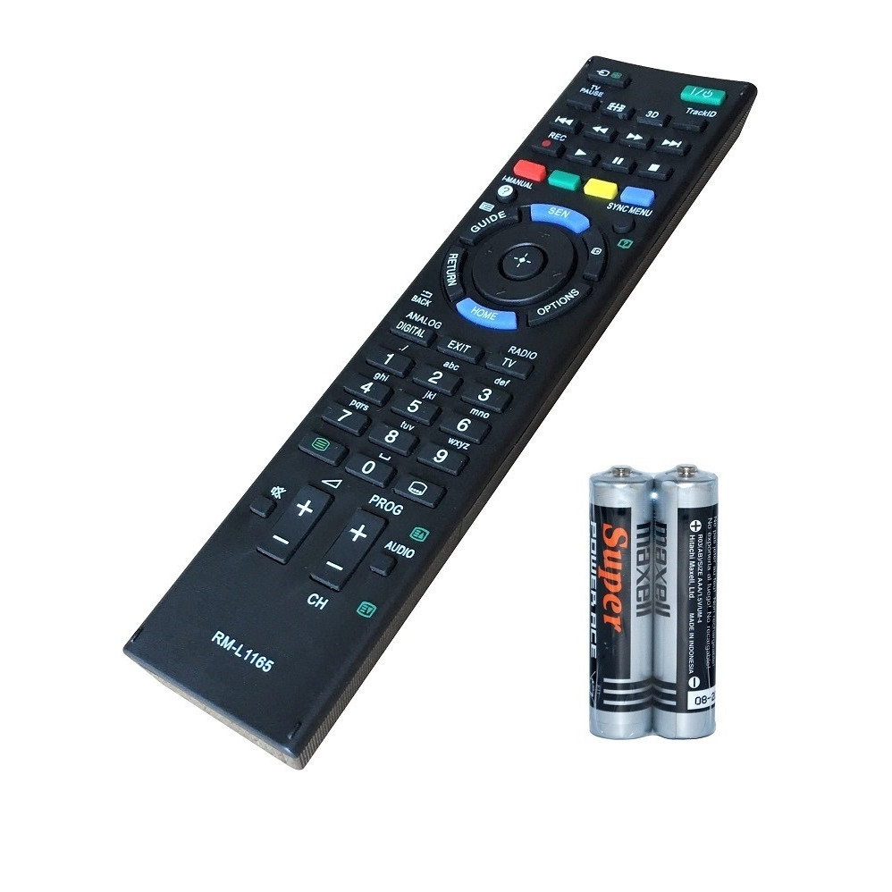 Remote Điều Khiển Dành Cho Internet TV, Smart TV SONY RM-L1165 Grade A+ (Kèm Pin AAA Maxell)