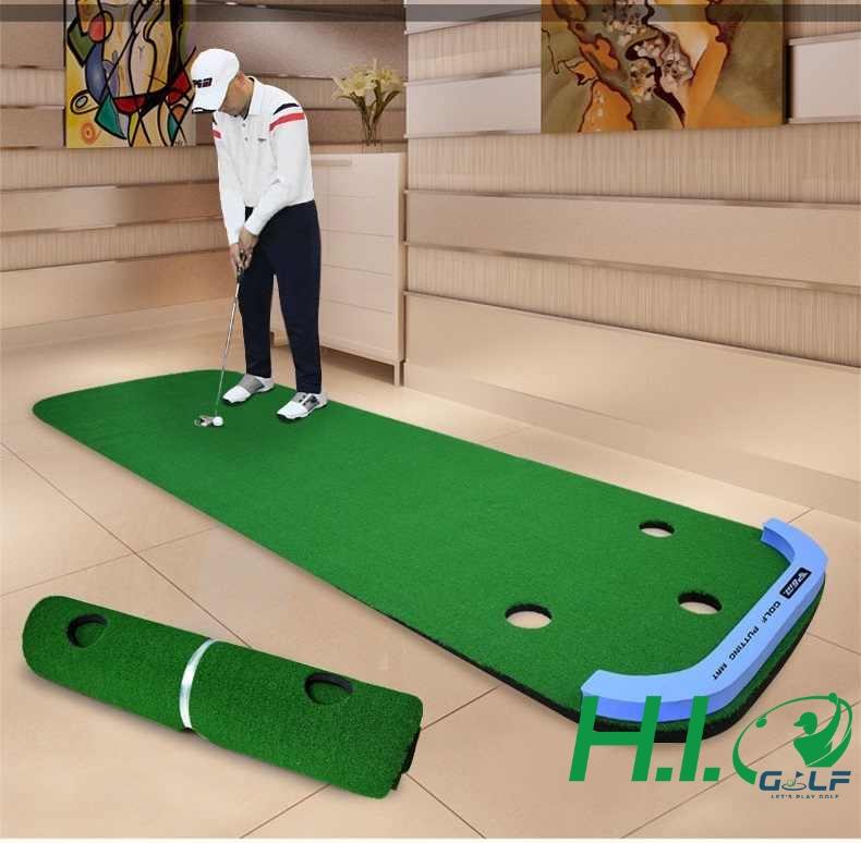 Thảm tập Golf Putting Mat 3 lỗ