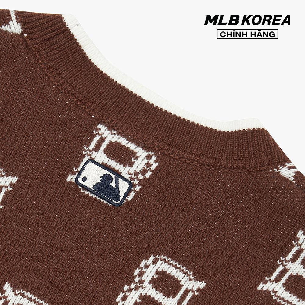 MLB - Áo khoác cardigan phom suông Classic Monogram Front Pattern 3AKCM0124