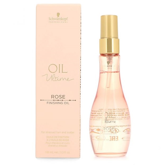 Tinh dầu dưỡng tóc sợi mảnh đến trung bình Schwarzkopf OIL Ultime ROSE Finishing Oil 100ml (màu hồng)