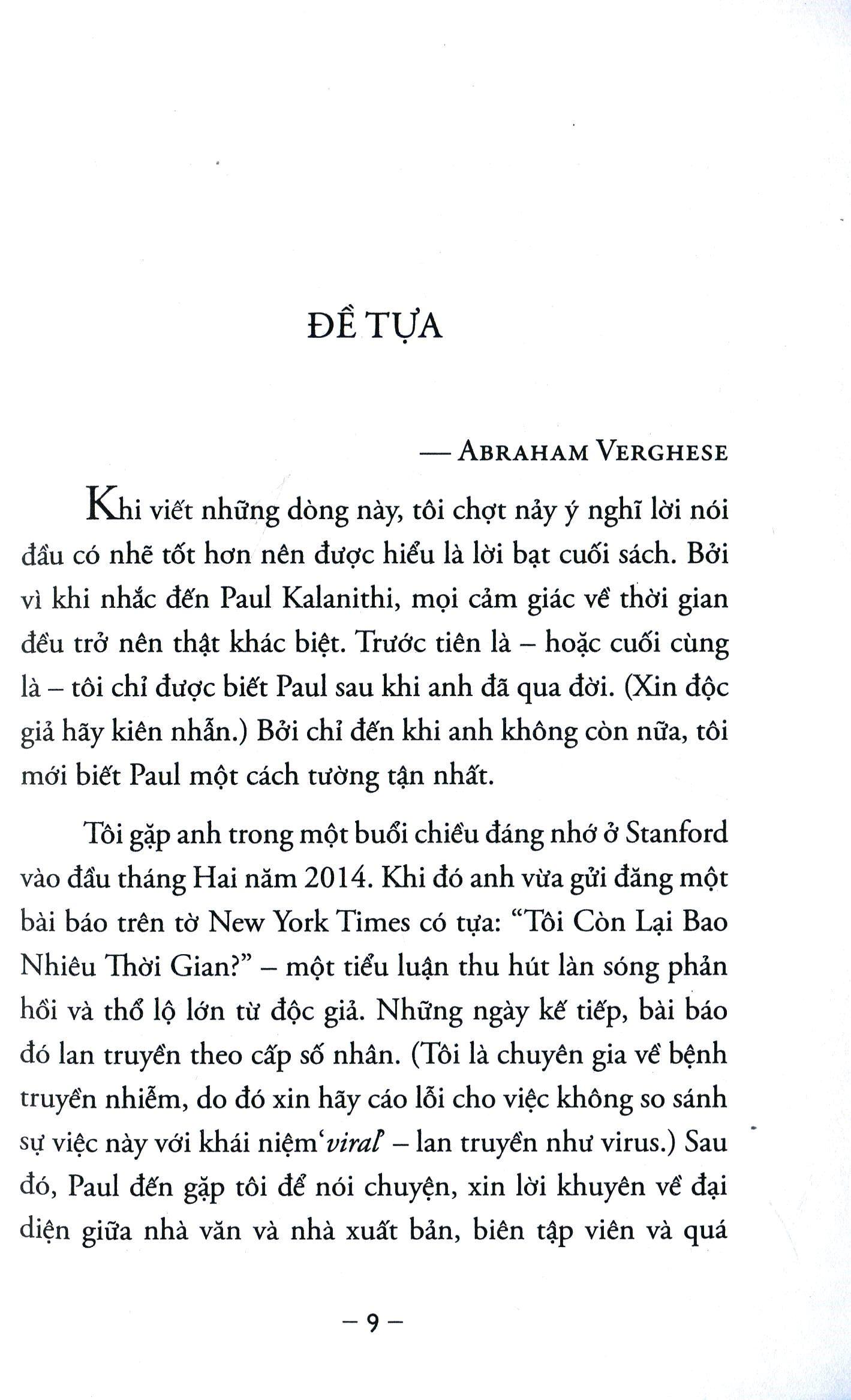 Khi Hơi Thở Hóa Thinh Không (Tái Bản 2020)