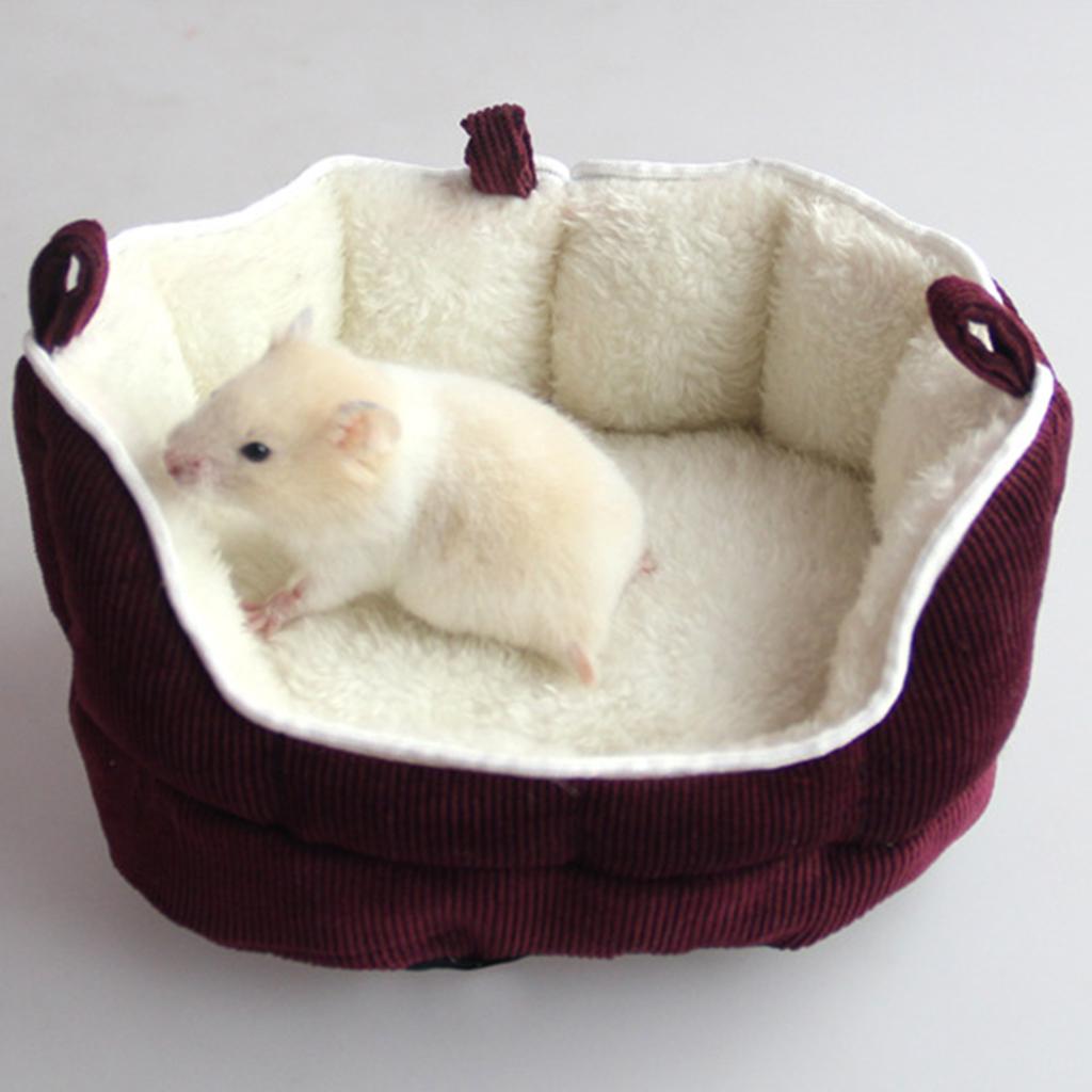 Pet Puppy Rat Chinchilla Hamster Guinea Pig Bed Nest Warm Cave House Coffee