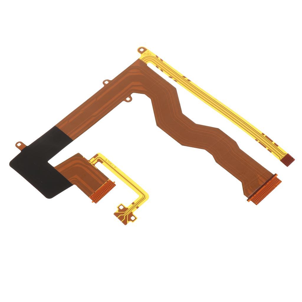 2x Cameras LCD Screen Display Flex Cable Replacement Compatible for Olympus