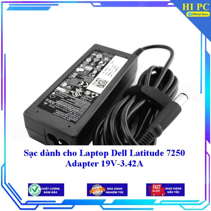 Sạc dành cho Laptop Dell Latitude 7250 Adapter 19V-3.42A - Kèm Dây nguồn - Hàng Nhập Khẩu