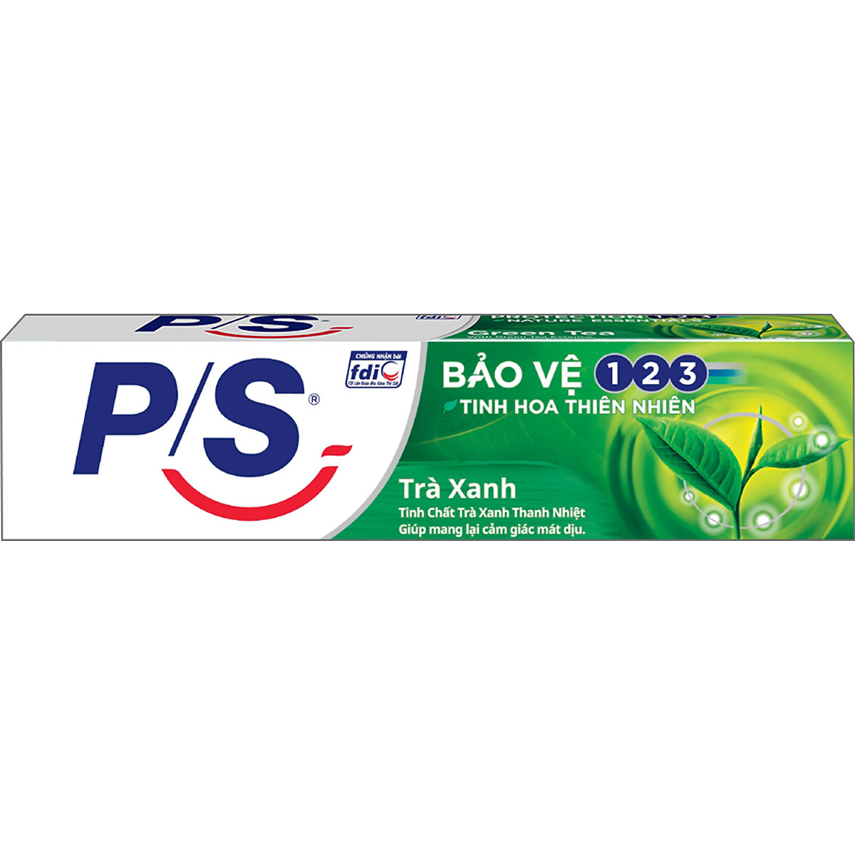 Combo 3 Kem Đánh Răng P/S Bảo Vệ 123 Trà Xanh 230g với tinh chất trà xanh thanh nhiệt giúp mang lại cảm giác mát dịu