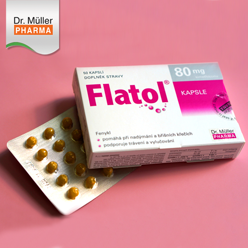 Viên hỗ trợ trào ngược dạ dày Flatol Dr Muller giảm đầy hơi, co thắt ruột, hỗ trợ tiêu hóa