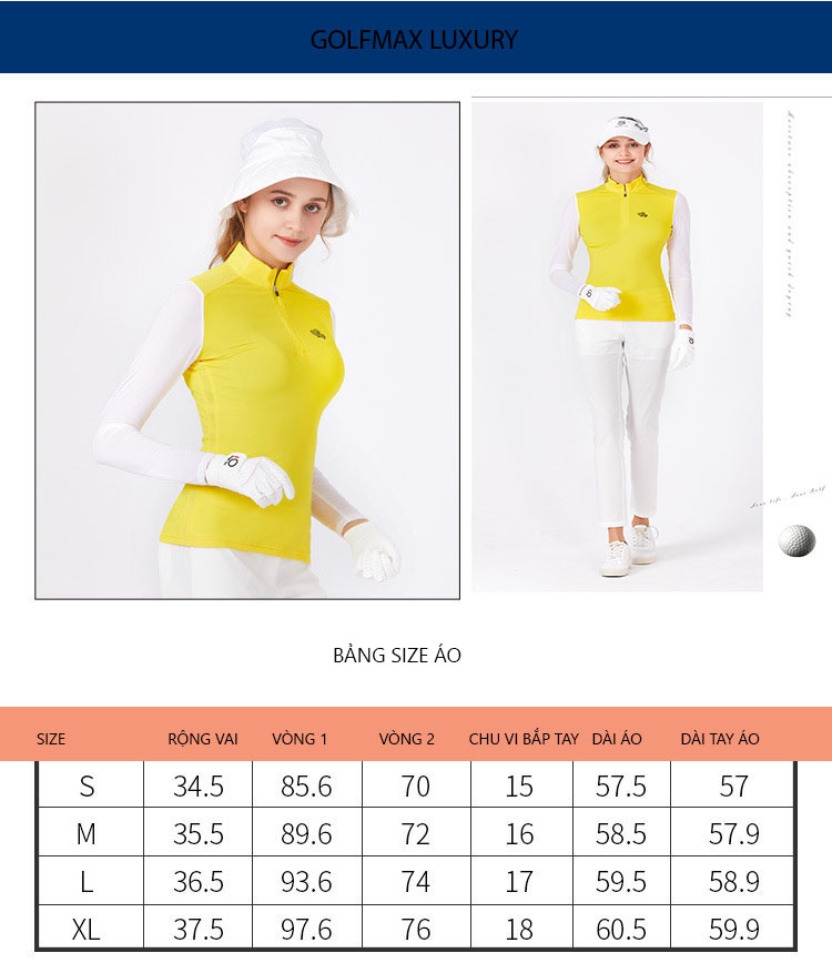 Áo dài tay Golf nữ LG17018