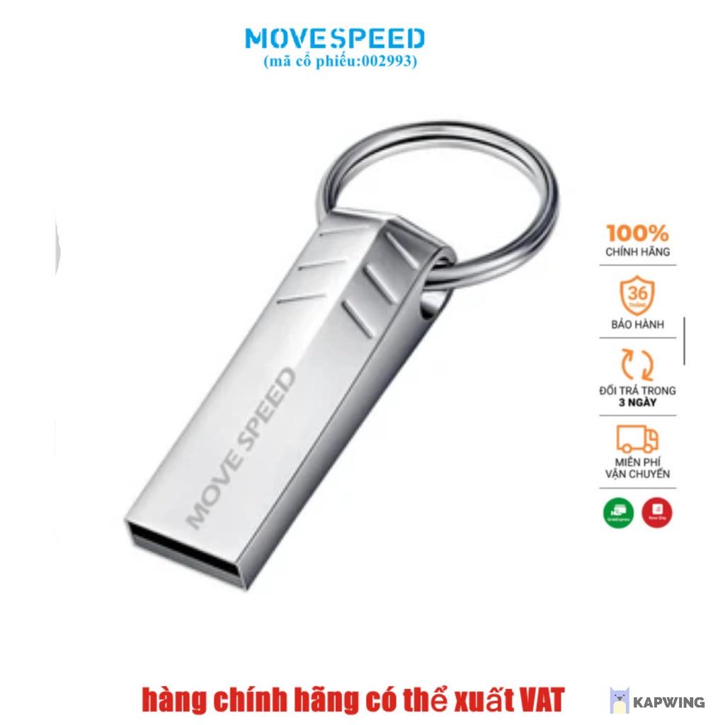 Usb 2.0 Move Speed 128GB/64GB/32GB siêu nhỏ vỏ kim loại - thẻ USB 2.0, tốc độ 30MB/s chống nước, bảo hành 5 năm - hàng chính hãng