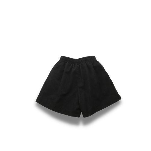 Quần short nhung gân nữ màu đen và be - SHOP MAYLAN