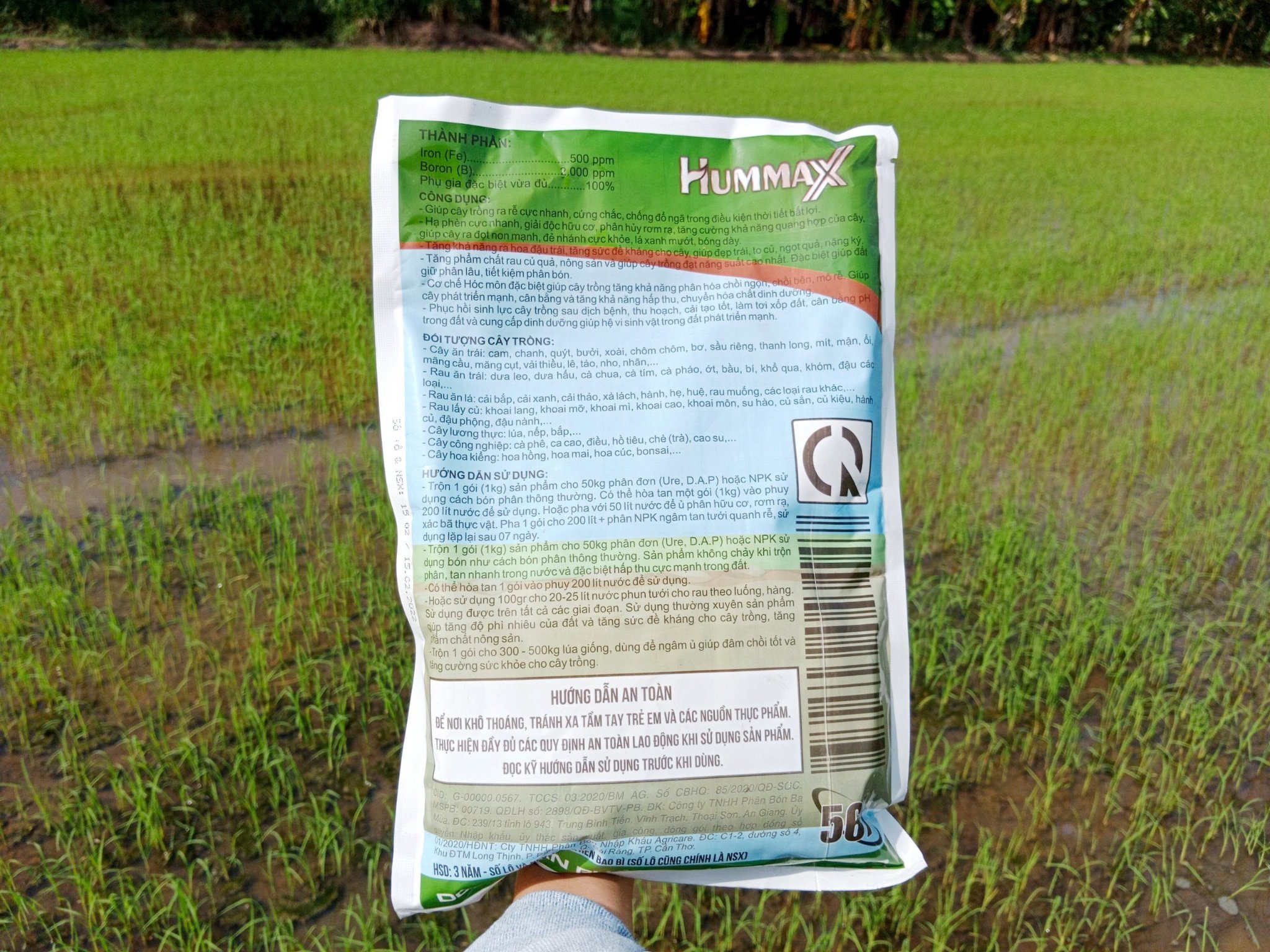 COMBO LÚA - TIẾT KIỆM PHÂN BÓN - Ra rễ nở bụi 1L và Hummax gói 1Kg