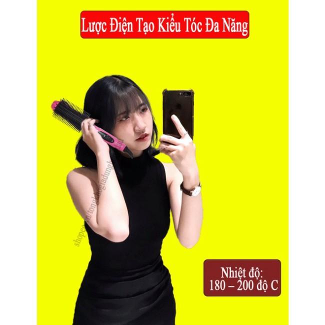 Lược Điện Tạo Kiểu Tóc Đa Năng NoVa NHC-8810; Uốn cụp, Uốn xoăn, Dập Xù Phồng