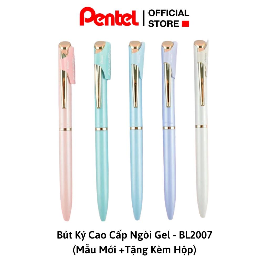 Bút Ký Cao Cấp BL2007 Màu Pastel| Ngòi 0.7mm Mực Xanh| Thiết Kế Có Nắp Vặn, Hộp Trắng Thanh Lịch