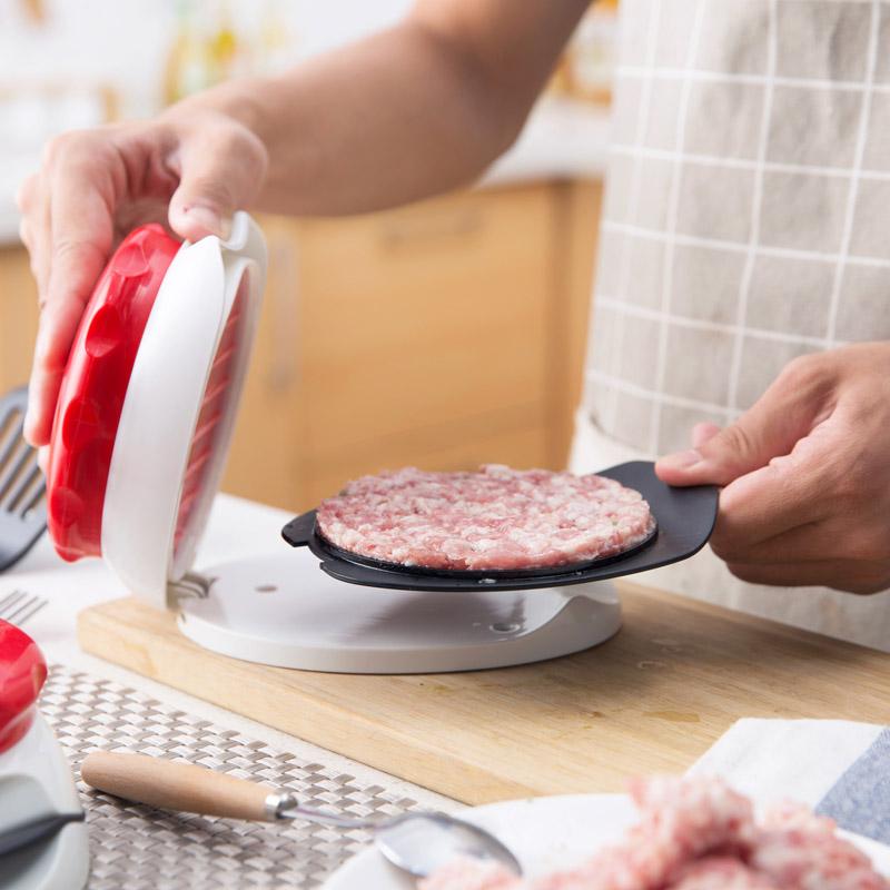 Tự Làm Hamburger Máy Ép Máy Làm Khuôn Cutlets Thịt Lợn Thịt Bò Thịt Bánh Chưng Burger Làm Phụ Kiện Nhà Bếp Nấu Ăn Dụng Cụ